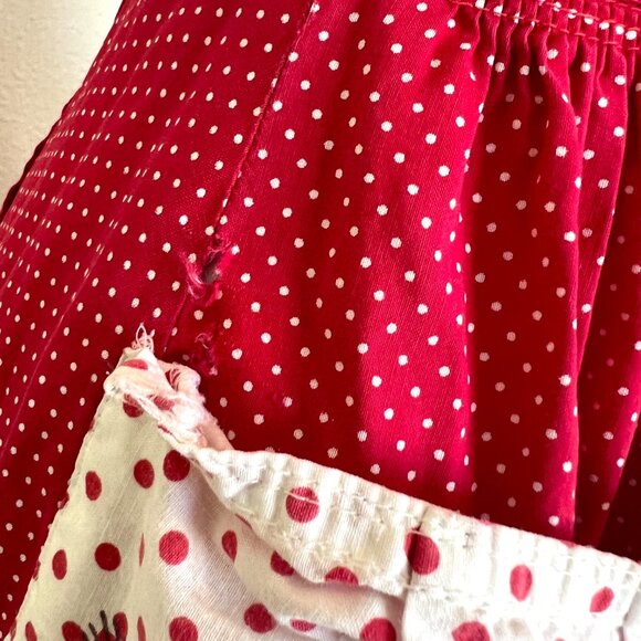 60's Dress - Wrap Around - Red Polka Dot - Summer - Handmade - Size Small/Medium - Picture 7 of 15